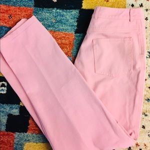 St. John Sport Pink Pants Size 6 Petite Hem Jeans
